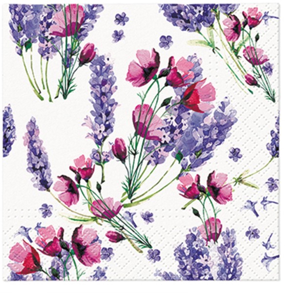 PAW Decor Collection Servietten Lunch 20x Fragant lavender, 33x33 cm