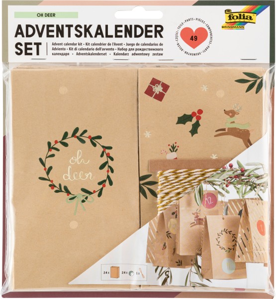 FOLIA Adventskalender Set 9387 OH DEER