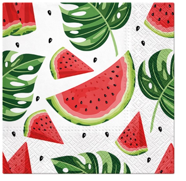 PAW Decor Collection Servietten Lunch 20x Wassermelone, 33x33cm