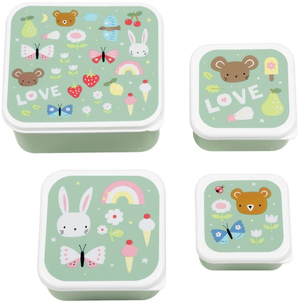 ALLC Lunch&Snackbox Set 14.5x22cm SBSEJO62 Joy 4 Stück