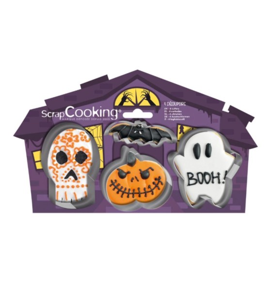 Scrap Cooking 4-tlg. Set Ausstechform Halloween