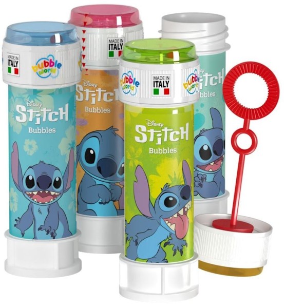 Bubble World Seifenblasen 60ml mit Geduldspiel, Stitch